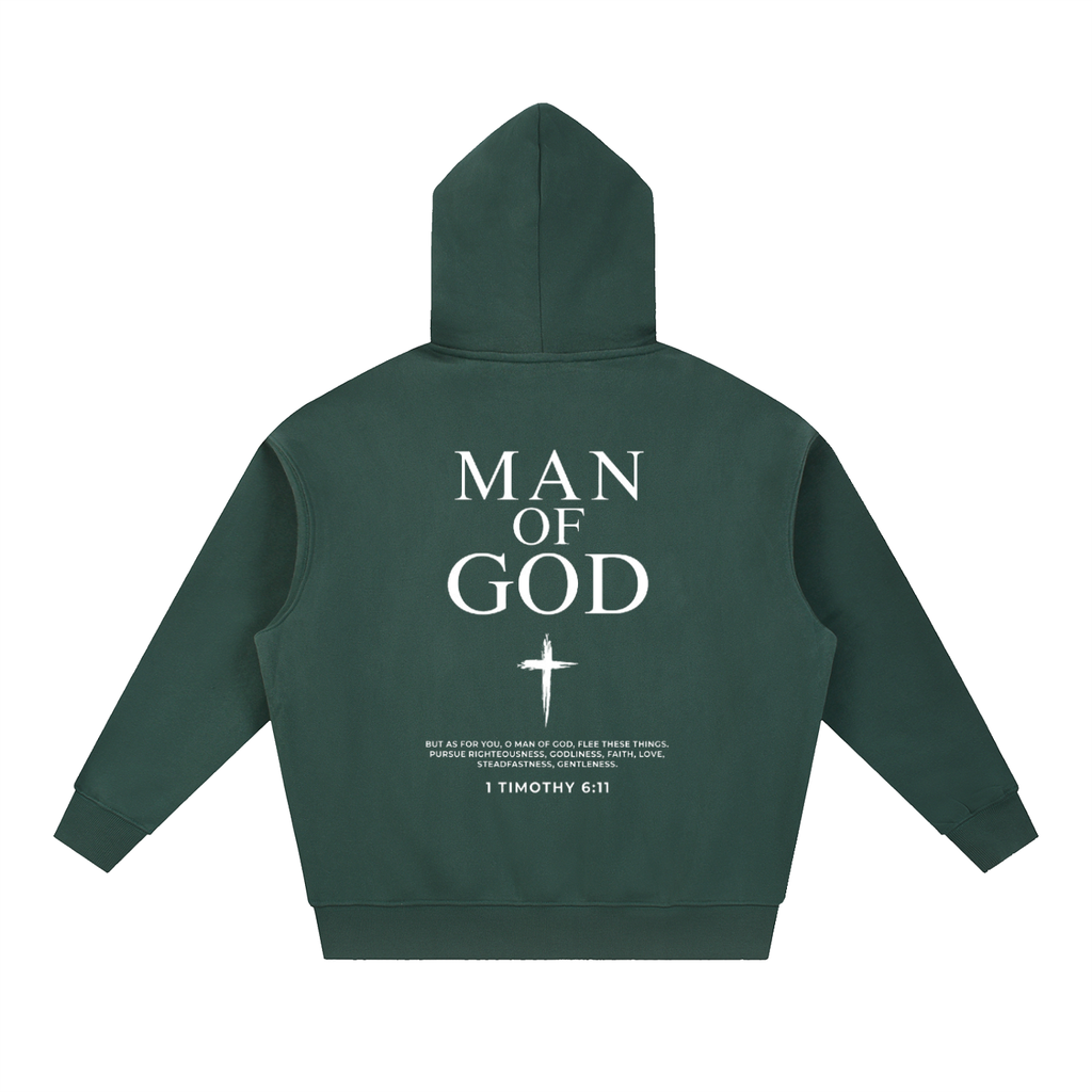 Essential Oversized Boxy Fit Fleece Hoodie