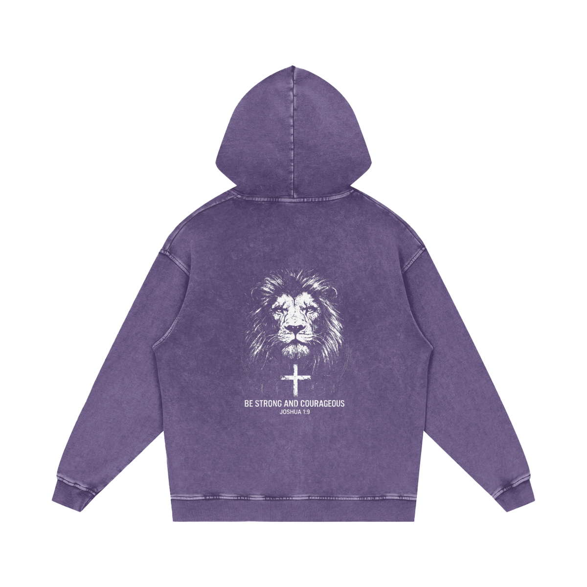 Snow Washed Loose Cotton Hoodie