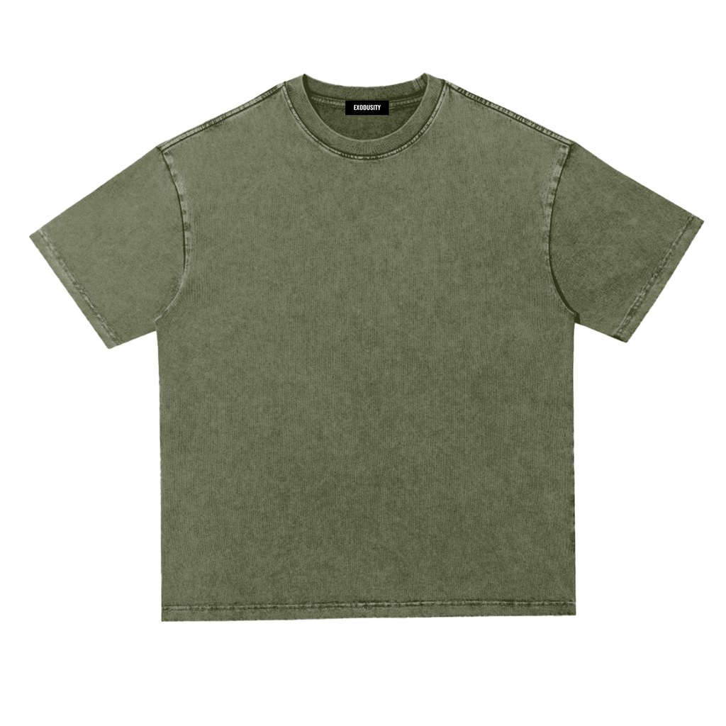 Snow Washed Heavyweight Oversize T-Shirt
