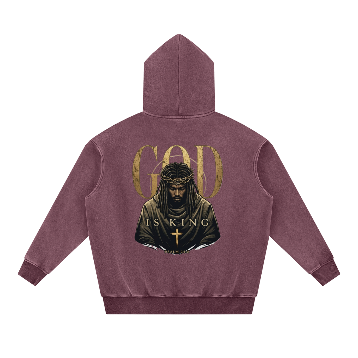Snow Wash Fleece Oversize Hoodie