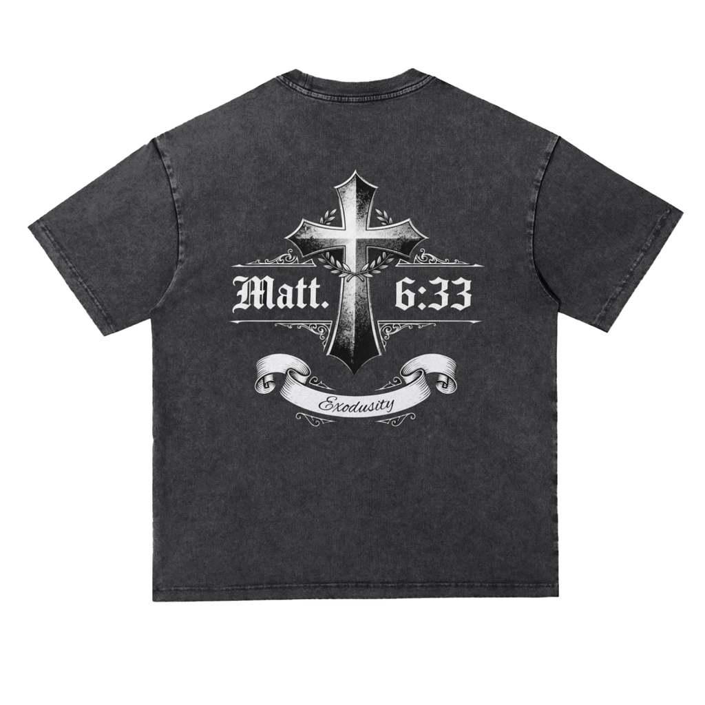 Snow Washed Heavyweight Oversize T-Shirt