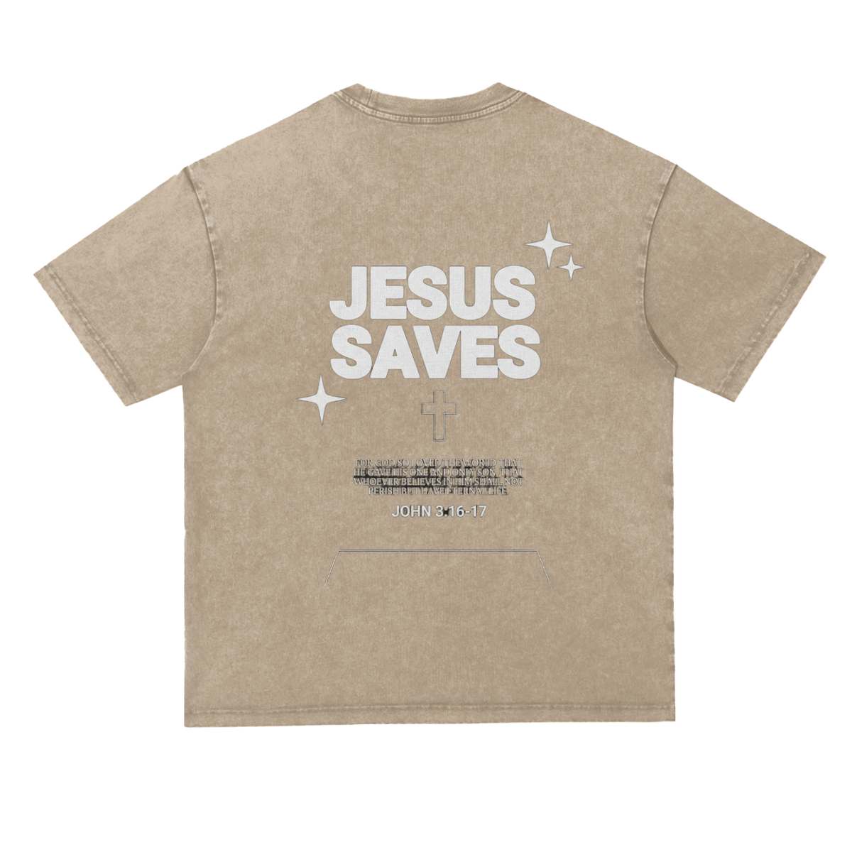 Snow Washed Heavyweight Oversize T-Shirt