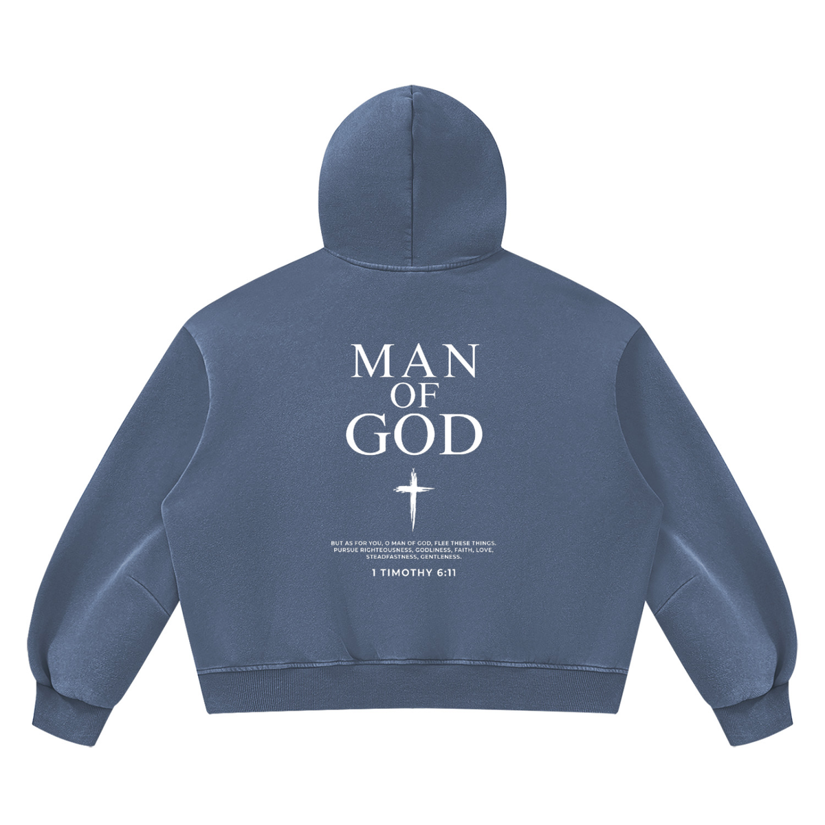 Unisex Vintage Wash Boxy Fleece Hoodie