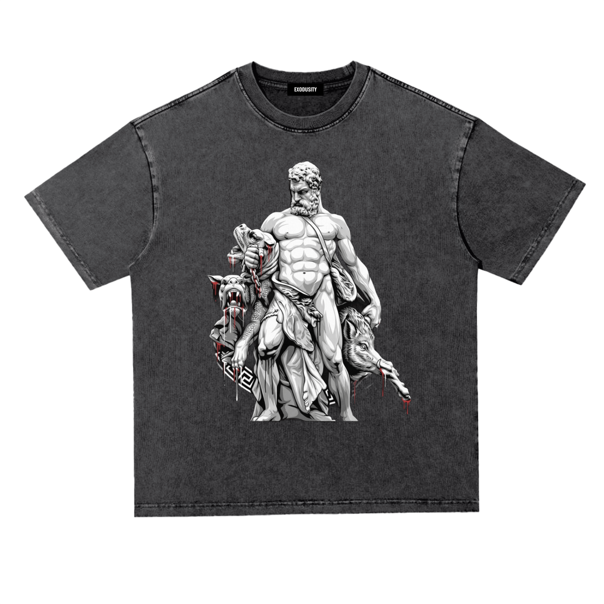 Snow Washed Heavyweight Oversize T-Shirt