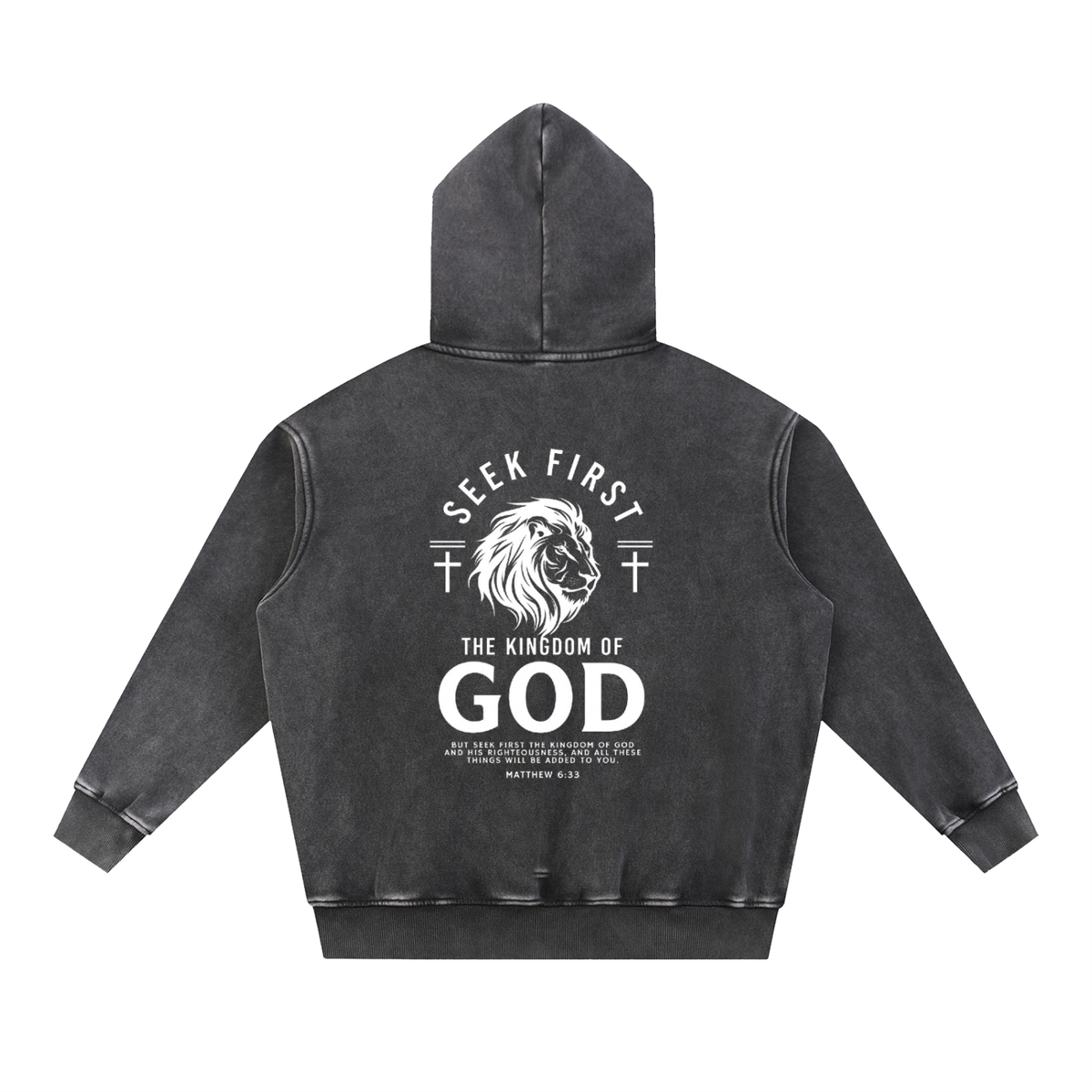 Snow Wash Fleece Oversize Hoodie
