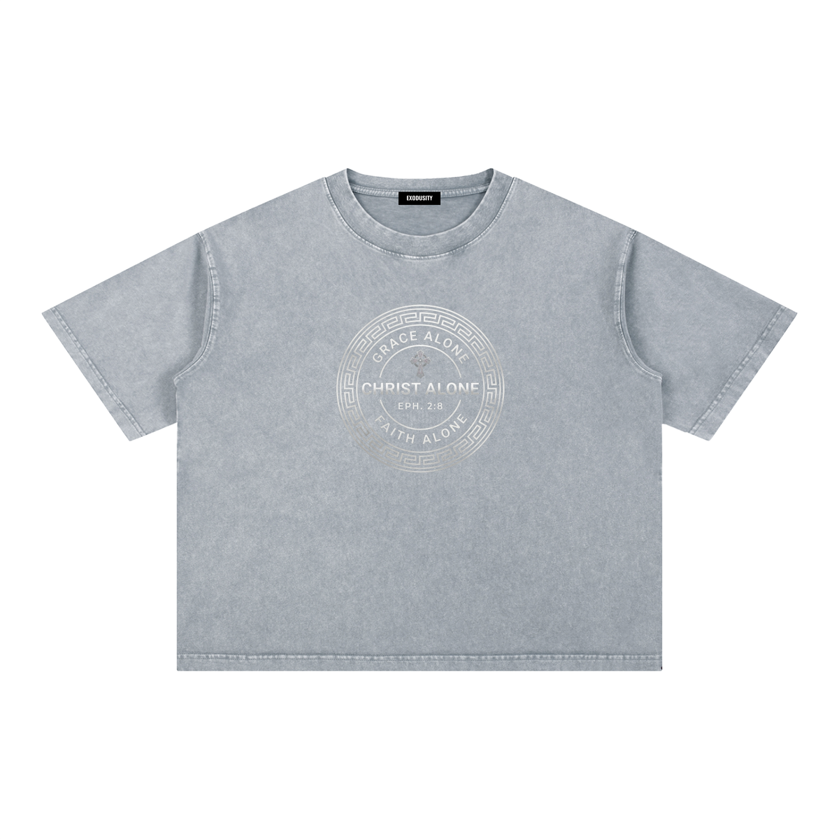 Mineral Wash Boxy Cotton T-Shirt
