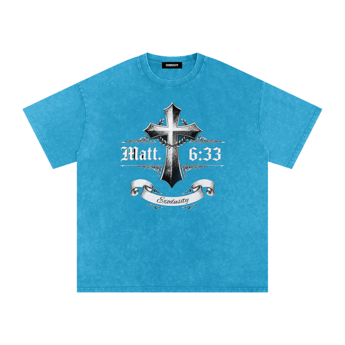 Snow Washed Oversized Cotton T-Shirt