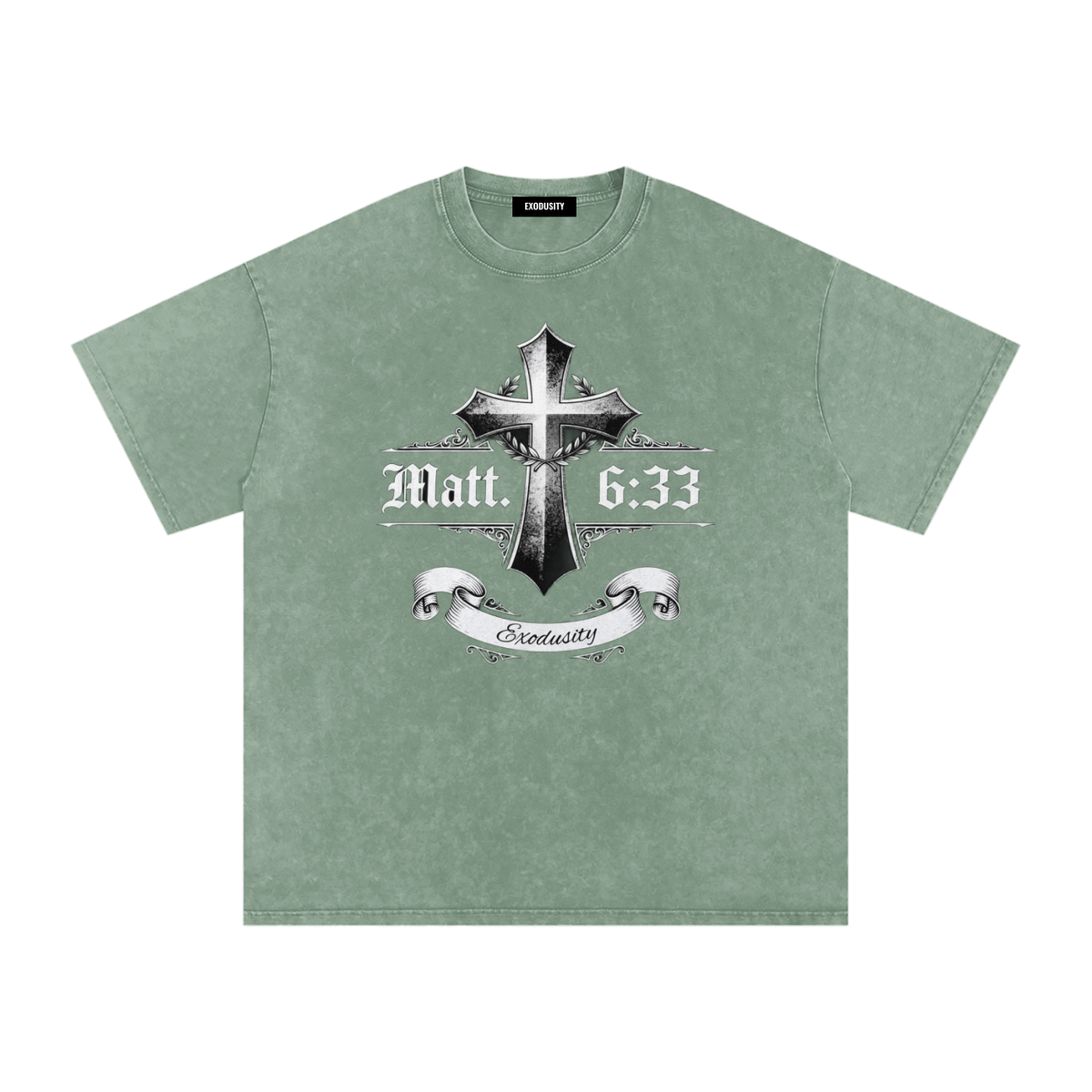 Snow Washed Oversized Cotton T-Shirt