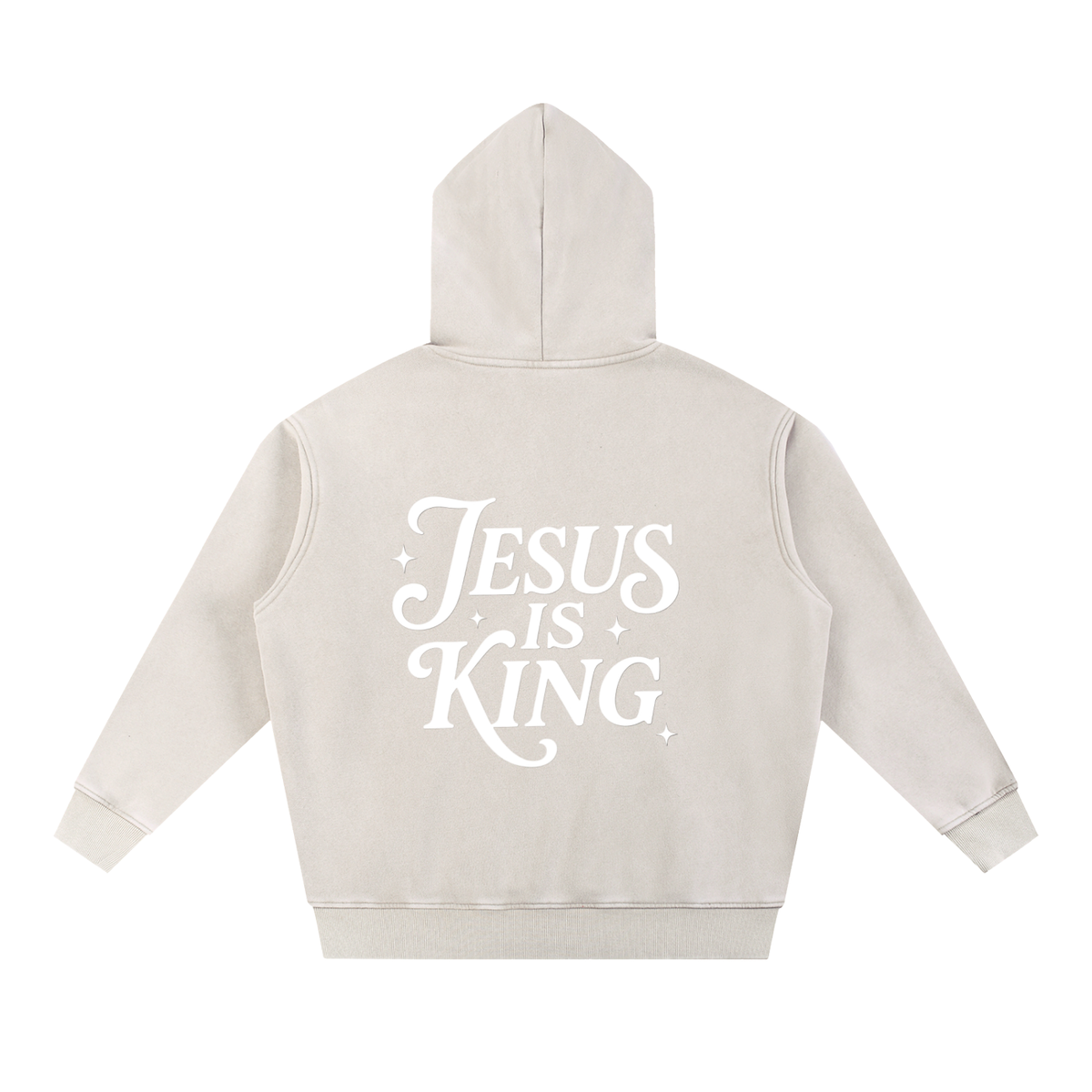 Snow Wash Fleece Oversize Hoodie