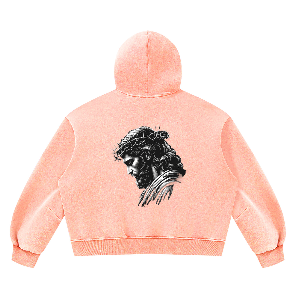 Unisex Vintage Wash Boxy Fleece Hoodie