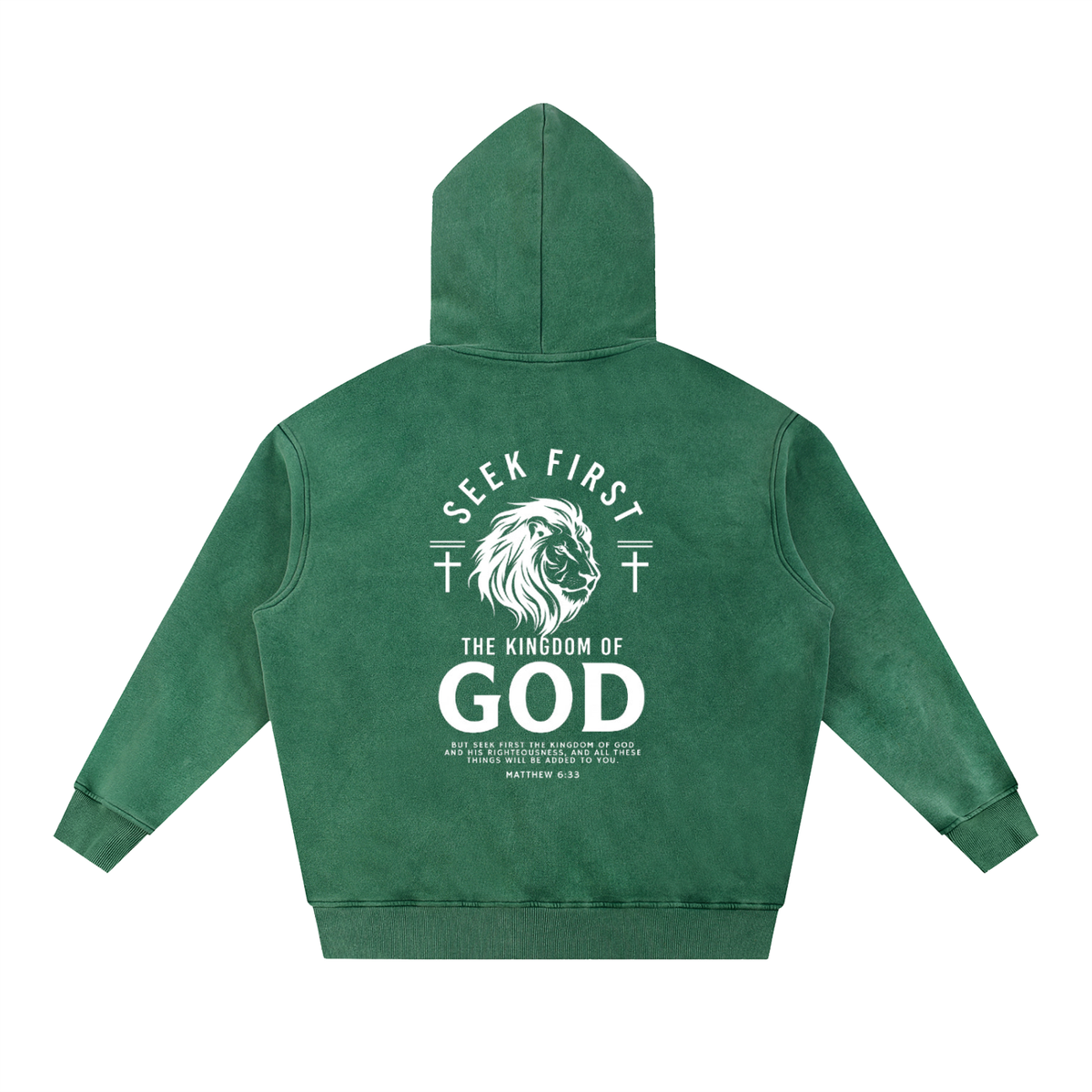 Snow Wash Fleece Oversize Hoodie