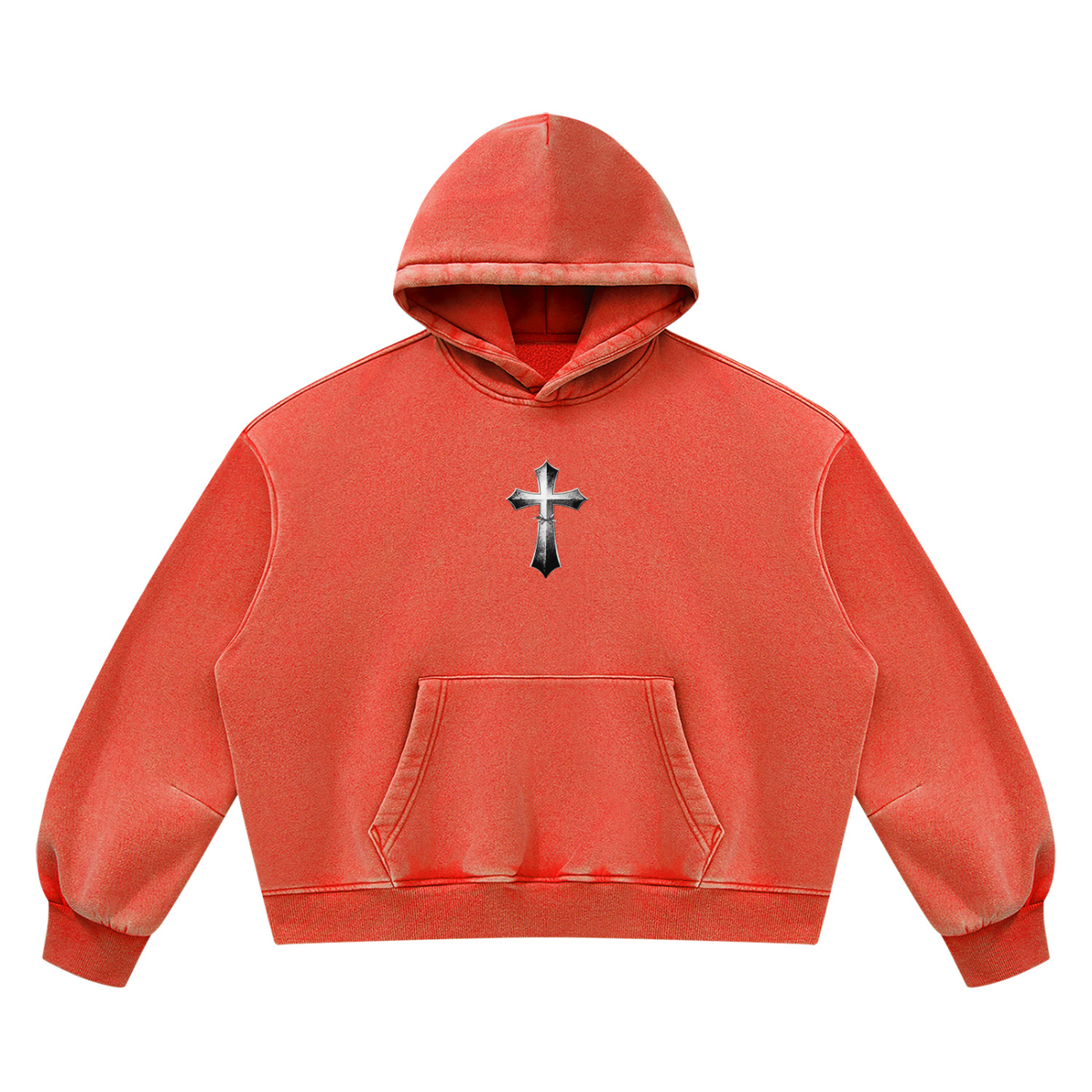 Unisex Vintage Wash Boxy Fleece Hoodie