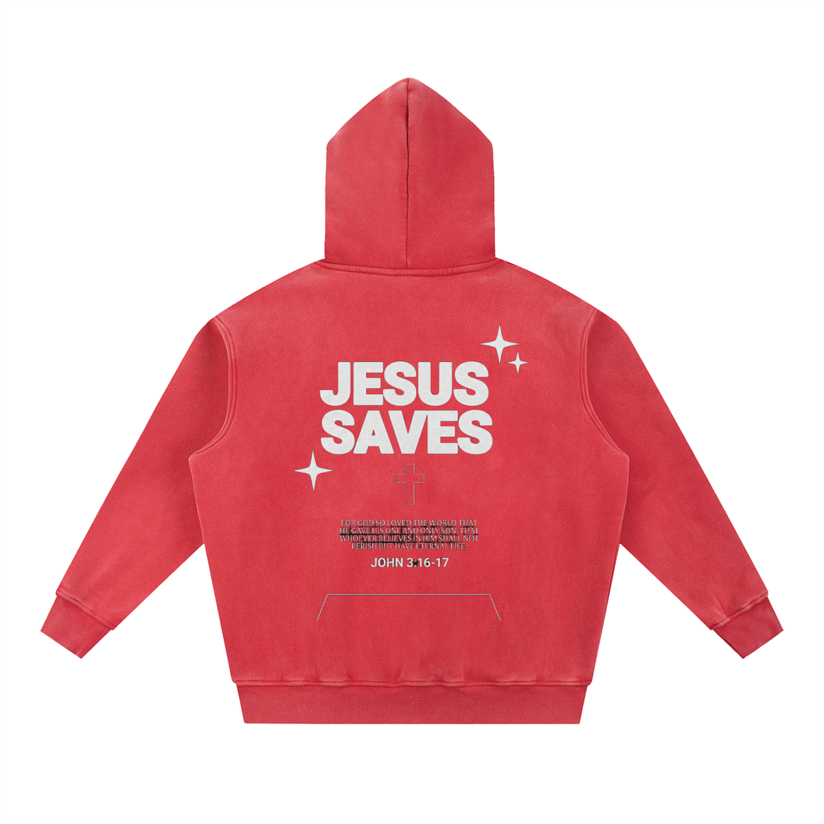 Snow Wash Fleece Oversize Hoodie