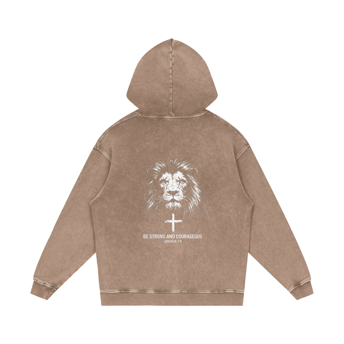 Snow Washed Loose Cotton Hoodie