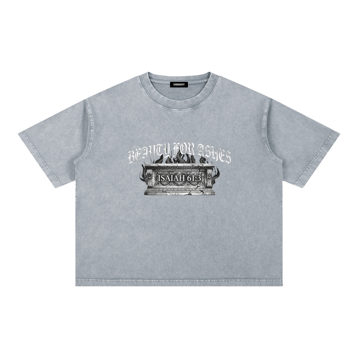 Mineral Wash Boxy Cotton T-Shirt