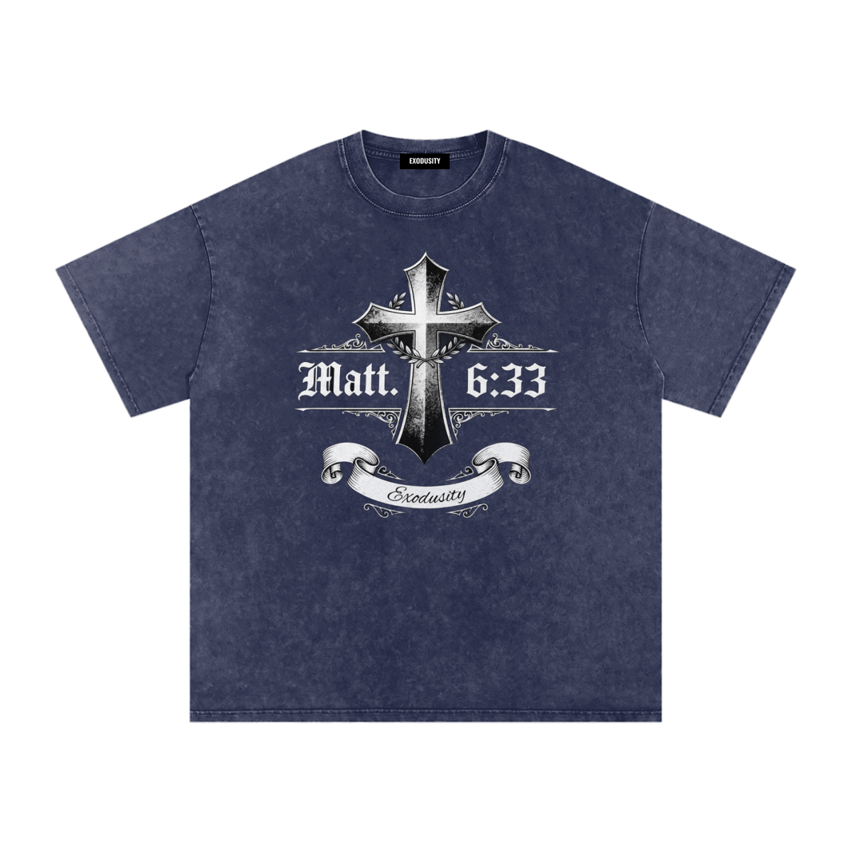 Snow Washed Oversized Cotton T-Shirt