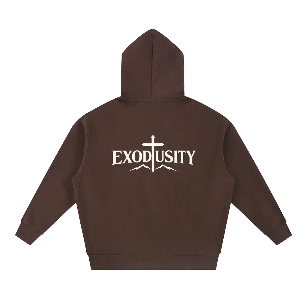 Essential Oversized Boxy Fit Fleece Hoodie