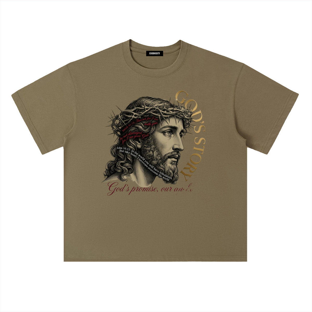 Heavyweight Drop Shoulder Cotton T-Shirt