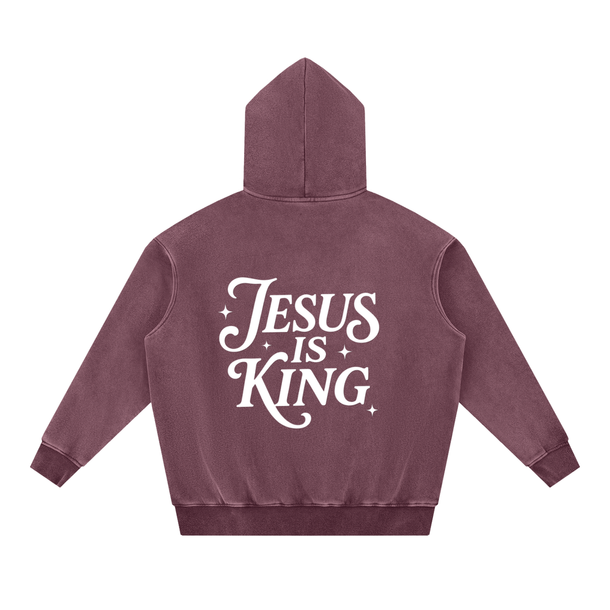 Snow Wash Fleece Oversize Hoodie