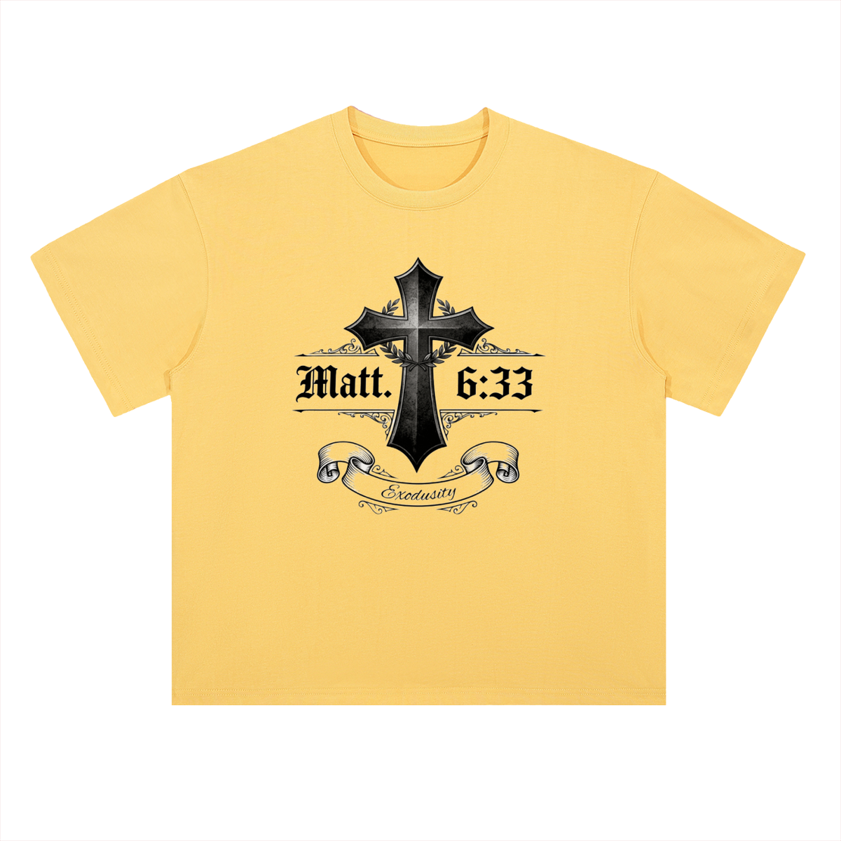 Heavyweight Drop Shoulder Cotton T-Shirt