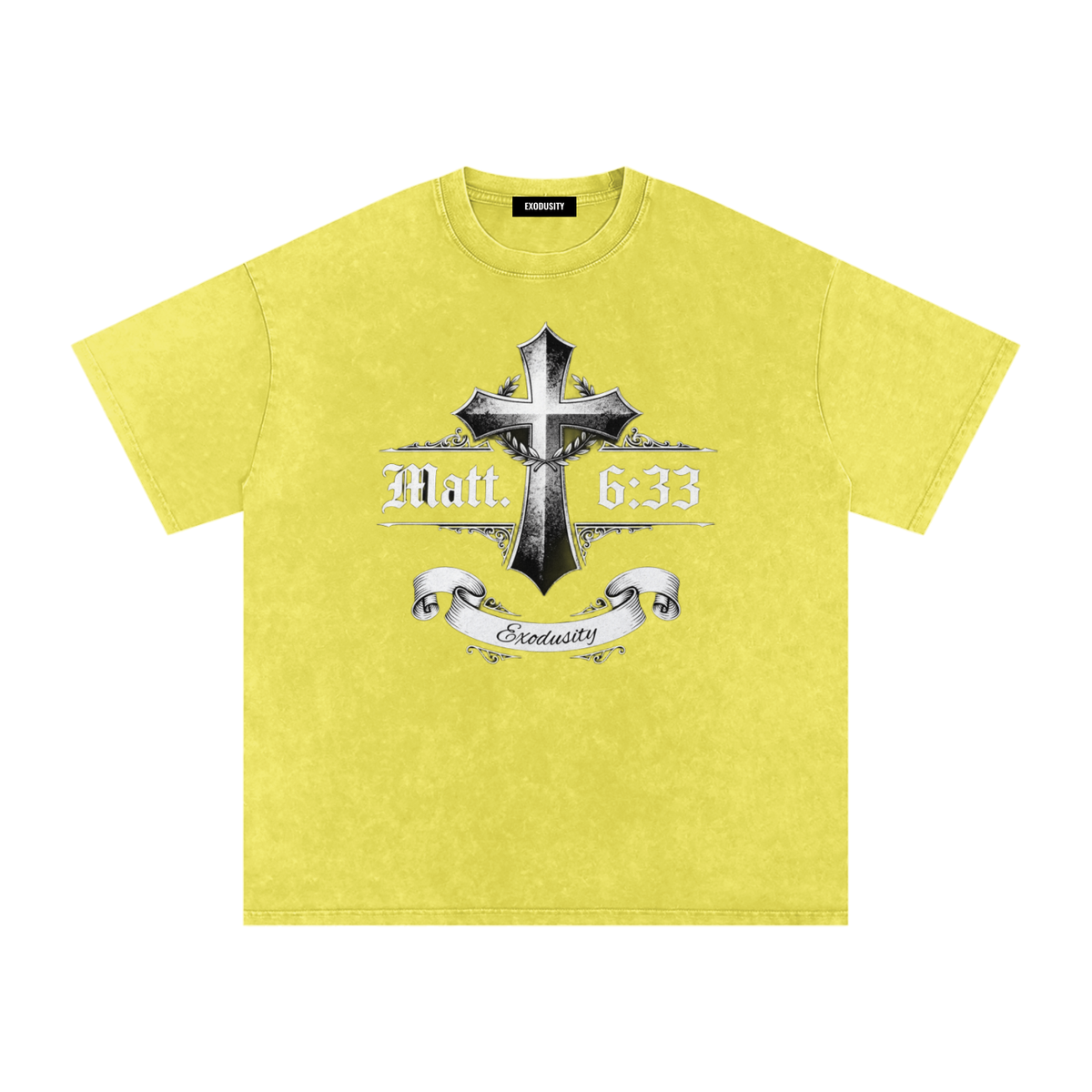 Snow Washed Oversized Cotton T-Shirt