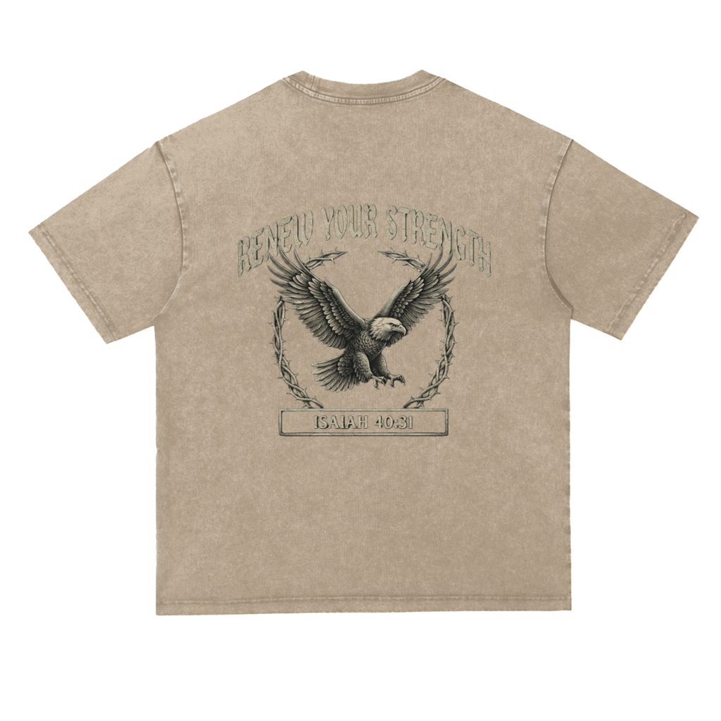 Snow Washed Heavyweight Oversize T-Shirt