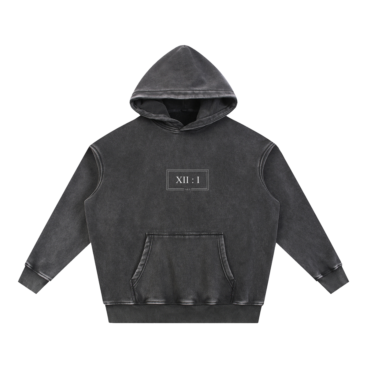 Snow Wash Oversized Fleece Hoodie | 355gsm Unisex Streetwear