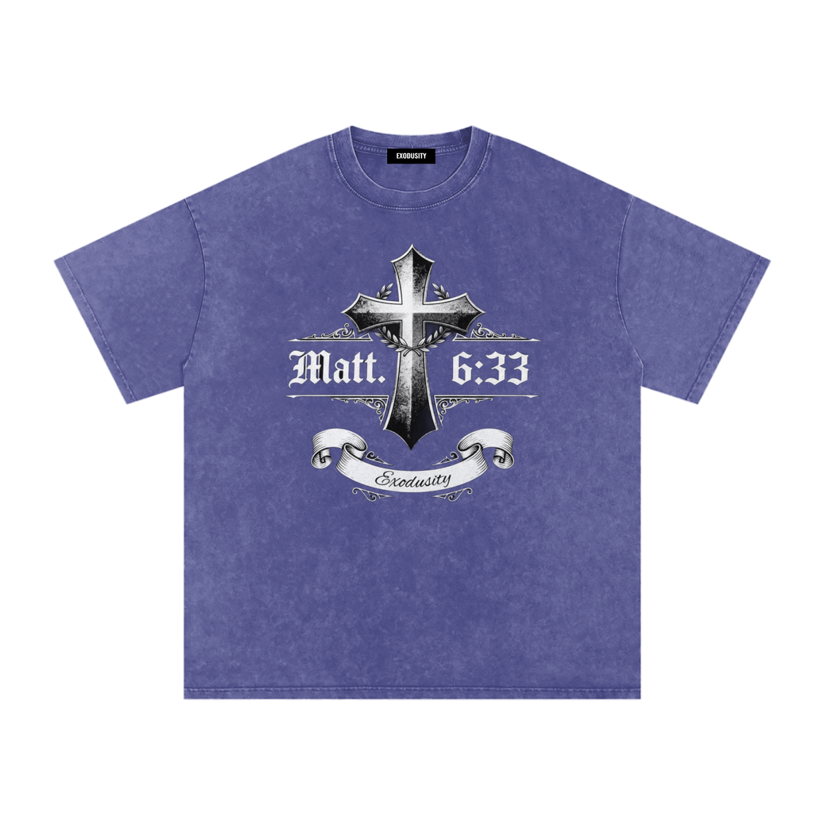 Snow Washed Oversized Cotton T-Shirt