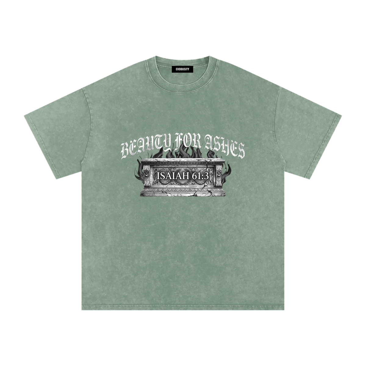 Snow Washed Oversized Cotton T-Shirt