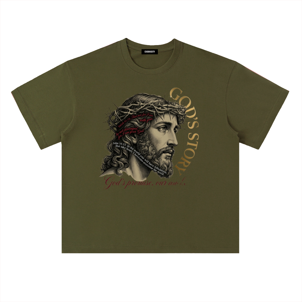 Heavyweight Drop Shoulder Cotton T-Shirt