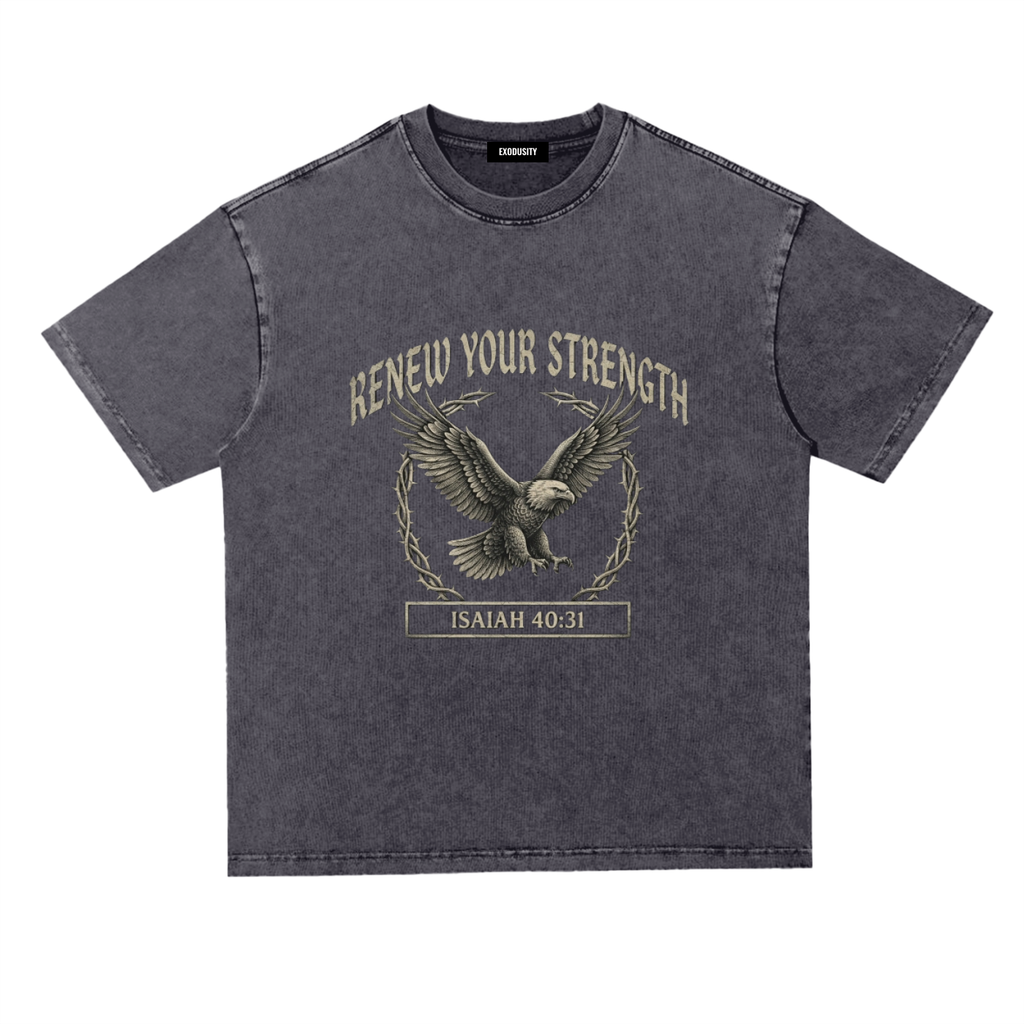 Snow Washed Heavyweight Oversize T-Shirt