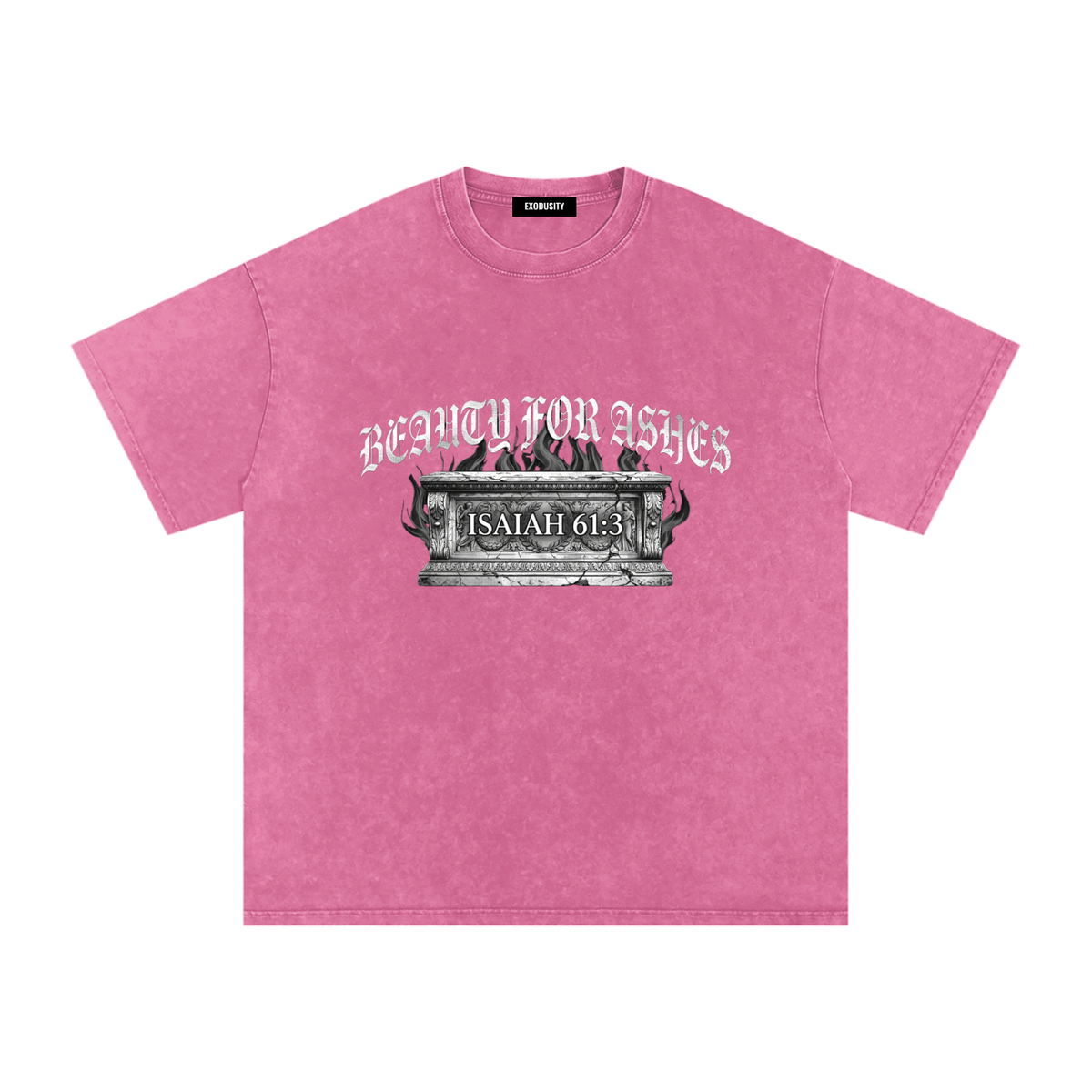 Snow Washed Oversized Cotton T-Shirt