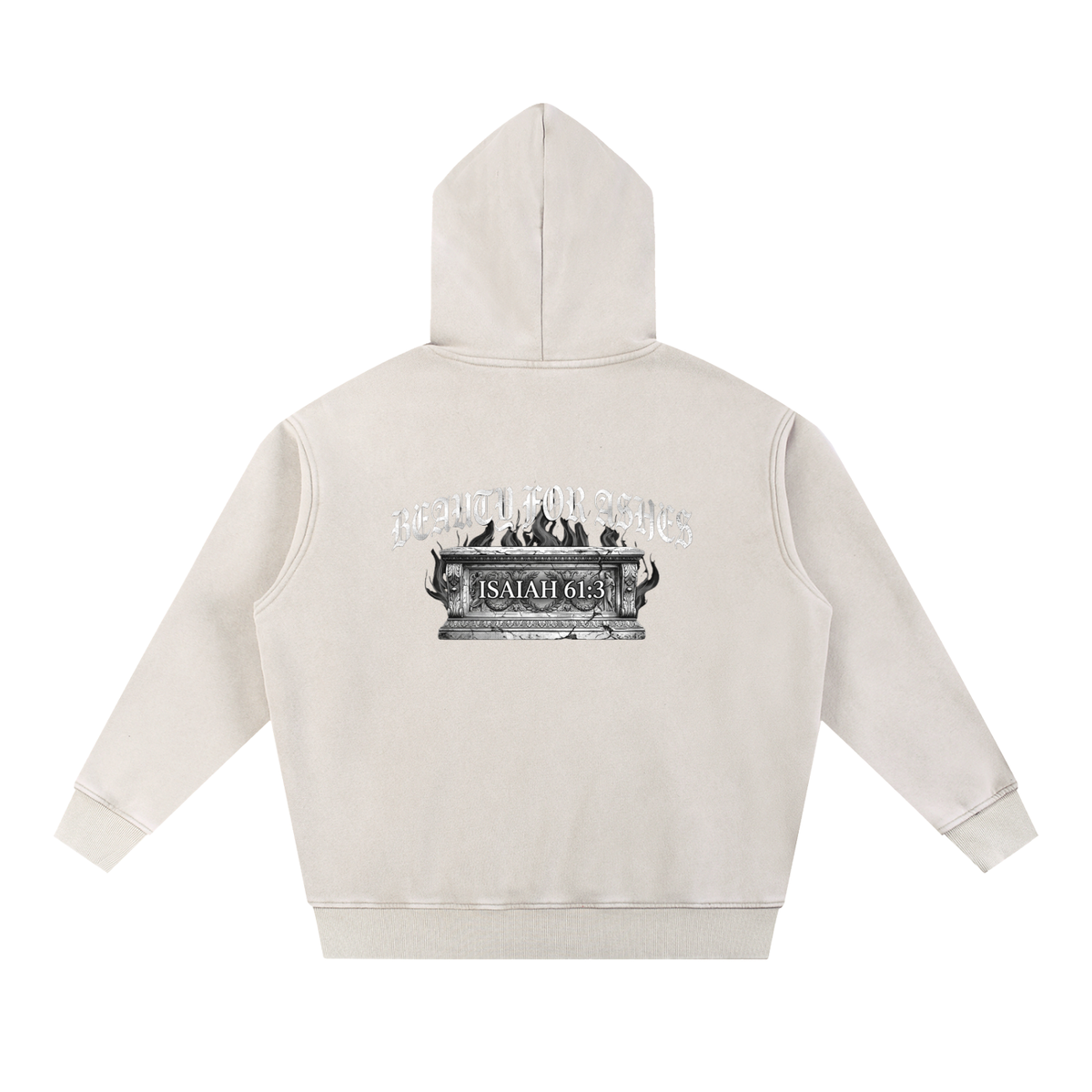 Snow Wash Oversized Fleece Hoodie | 355gsm Unisex Streetwear