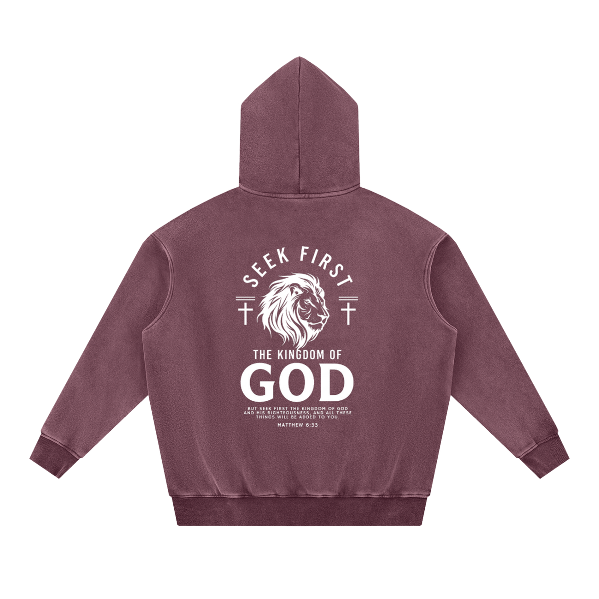 Snow Wash Fleece Oversize Hoodie