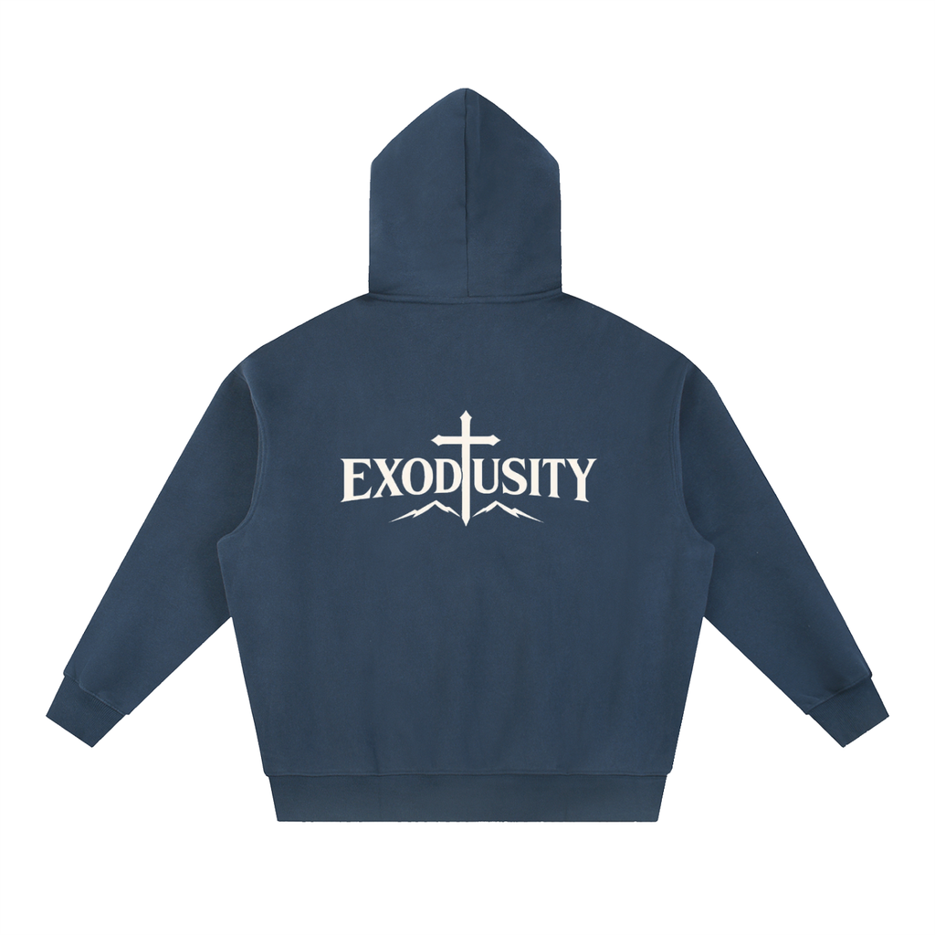 Essential Oversized Boxy Fit Fleece Hoodie