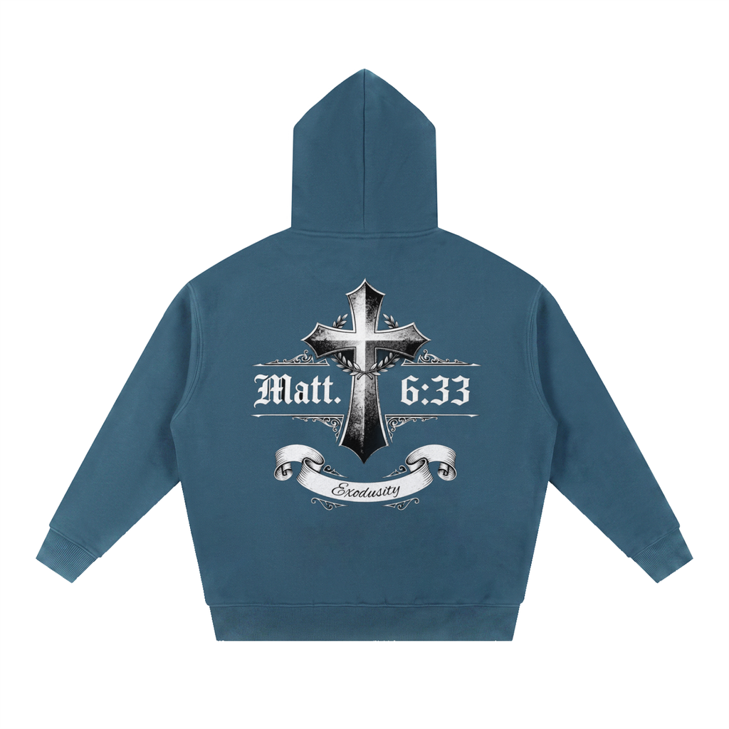 Essential Oversized Boxy Fit Fleece Hoodie