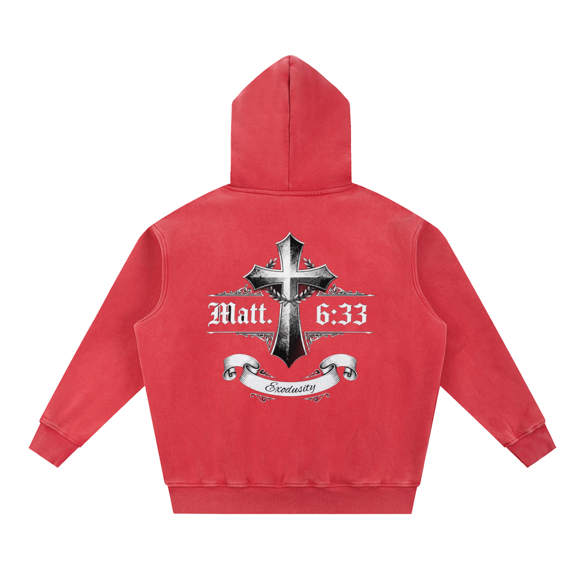 Snow Wash Fleece Oversize Hoodie